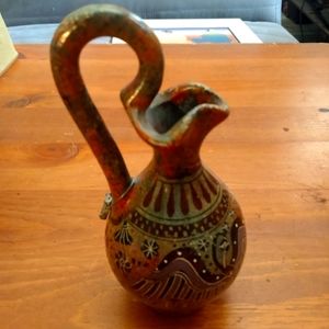 Vintage Reproduction Corinthian Vessel ,signed